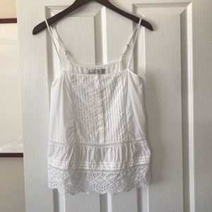 Abercrombie and Fitch white tank top